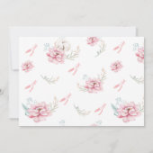 Invitation Little Ballerina Apportez un livre (Dos)