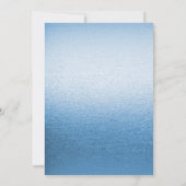 Invitation Little Bird Floral Blue Anniversaire Fête Invitati (Dos)