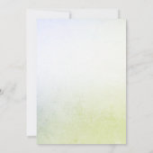 Invitation Little Bird Floral Gold Anniversaire Fête Invitati (Dos)