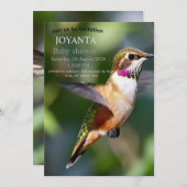 Invitation Little bird typography custom (Devant / Derrière)