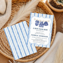 Little Blue Jean arrive, Baby Shower denim,
