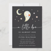 Invitation Little Boo Cute Halloween Baby Shower (Devant)