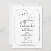 Invitation Little BOO Due Ghost Baby shower d'Halloween (Devant)