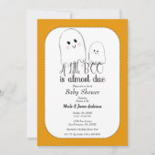 Invitation Little BOO Due Halloween Ghost Baby shower (Devant)
