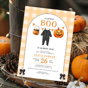 Invitation Little boo est presque à terme pour la baby shower