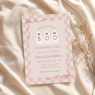 Invitation Little Boo fête ses 2 ans Halloween 2e anniversair