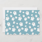 Invitation Little Boo Ghost Halloween Boys Birthday Photo (Dos)