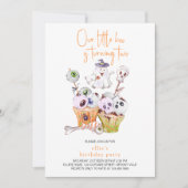 Invitation Little Boo Halloween fête Nourriture 2e anniversai (Devant)