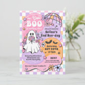 Invitation Little Boo Halloween Super Fantôme 2e anniversaire (Debout devant)