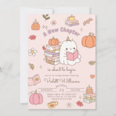Invitation Little Boo Nouveau chapitre Baby shower d'automne  (Devant)