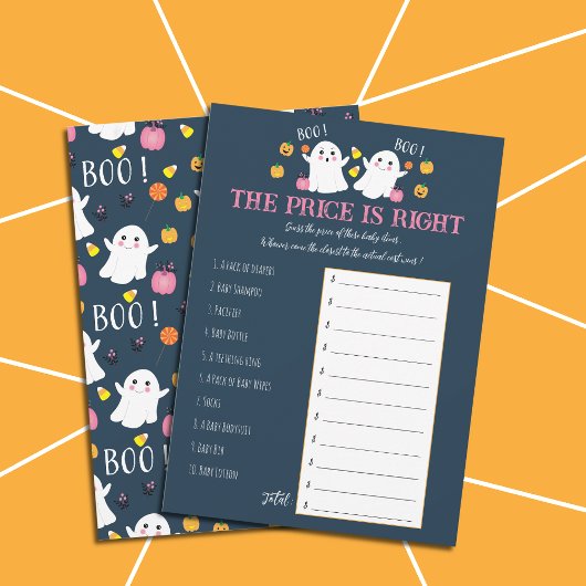 Invitation Little Boos - Devinez Le Jeu Baby shower Prix
