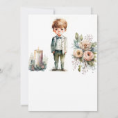 Invitation Little Boy et Floral Serez-vous mon garçon de page (Dos)