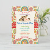 Invitation Little Boy Spanish Mexican Sombrero Baby shower (Debout devant)