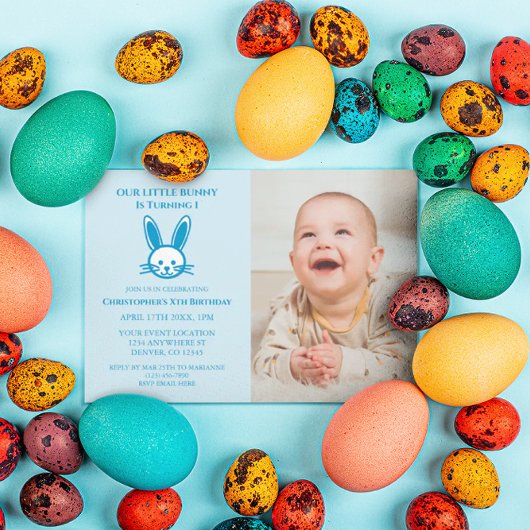 Invitation Little Bunny 1er anniversaire