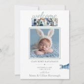 Invitation Little Bunny Blocks | Bienvenue (Devant)