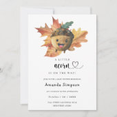 Invitation Little caverne - Baby shower d'automne (Devant)