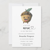 Invitation Little caverne - Baby shower d'automne (Devant)