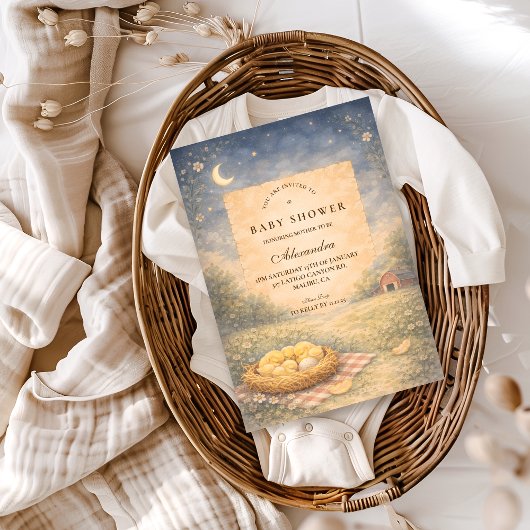 Invitation Little Chick Spring Baby Shower