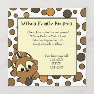Invitation Little Chipmunk Cutie