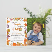 Invitation Little Citrouille est en train de tourner deux 2èm (Debout devant)