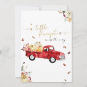Invitation Little Citrouille Fall Qui A Dit It Baby shower Ga (Dos)