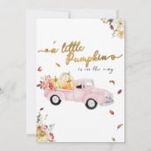 Invitation Little Citrouille Fall Qui A Dit It Baby shower Ga (Dos)