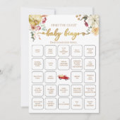 Invitation Little Citrouille Fall Trouvez L'Invité Baby Bingo (Devant)