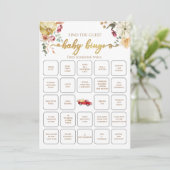 Invitation Little Citrouille Fall Trouvez L'Invité Baby Bingo (Debout devant)