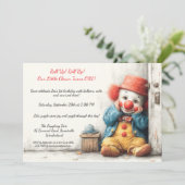 Invitation Little Clown 1er Anniversaire (Debout devant)