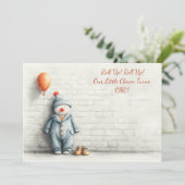 Invitation Little Clown 1er Anniversaire (Debout devant)