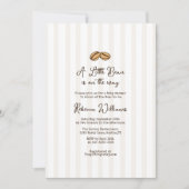 Invitation Little Coffee Bean QR code all in one Baby Shower (Devant)