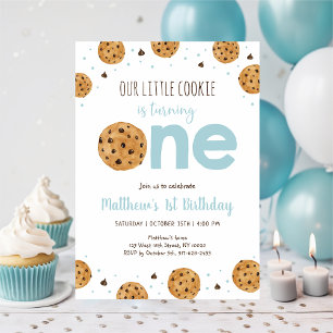 Invitation Little Cookie Boy Premier anniversaire