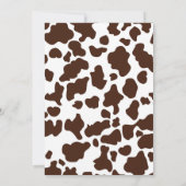 Invitation Little Cowboy Baby shower de fête d'honneur (Dos)