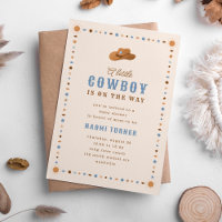 Little Cowboy sur le chemin Baby shower occidental