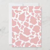 Invitation Little Cowgirl Pink 1er anniversaire (Dos)