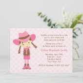 Invitation Little Cowgirl Western fête d'anniversaire (Debout devant)
