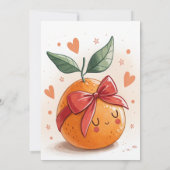 Invitation Little Cutie arrive Citron Coquette (Dos)