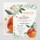 Invitation Little Cutie arrive Citron Coquette (Devant / Derrière)