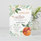 Invitation Little Cutie arrive en Grapefruit Coquette (Debout devant)
