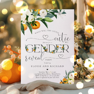 Invitation Little Cutie Citrus Orange Genre Revevela Party