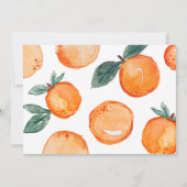 Invitation Little Cutie Clementine Photo Anniversaire Invitat (Dos)