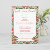 Invitation Little Cutie Clementine Sage | Baby shower Citrus (Debout devant)