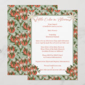 Invitation Little Cutie Clementine Sage | Baby shower Citrus (Devant / Derrière)