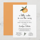 Invitation Little Cutie est sur le chemin Baby shower par cou (Devant / Derrière)