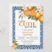 Invitation Little Cutie Est Sur Le Chemin Du Baby shower Modi (Devant)