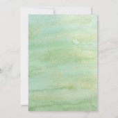 Invitation Little Cutie Green Gold Premier anniversaire (Dos)