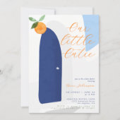 Invitation Little Cutie Modern Mediterran Baby Shower (Devant)
