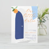 Invitation Little Cutie Modern Mediterran Baby Shower (Debout devant)