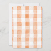 Invitation Little Cutie Orange Clean Anniversaire de enfant (Dos)