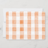 Invitation Little Cutie Orange Clean Anniversaire Photo (Dos)